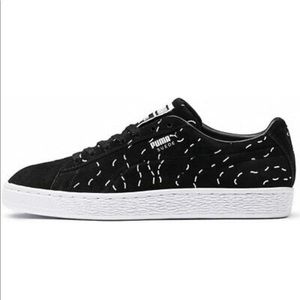 Black Suede Pumas (shantell martin)